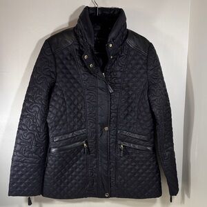 Via Spiga Black Quilted Nylon Jacket